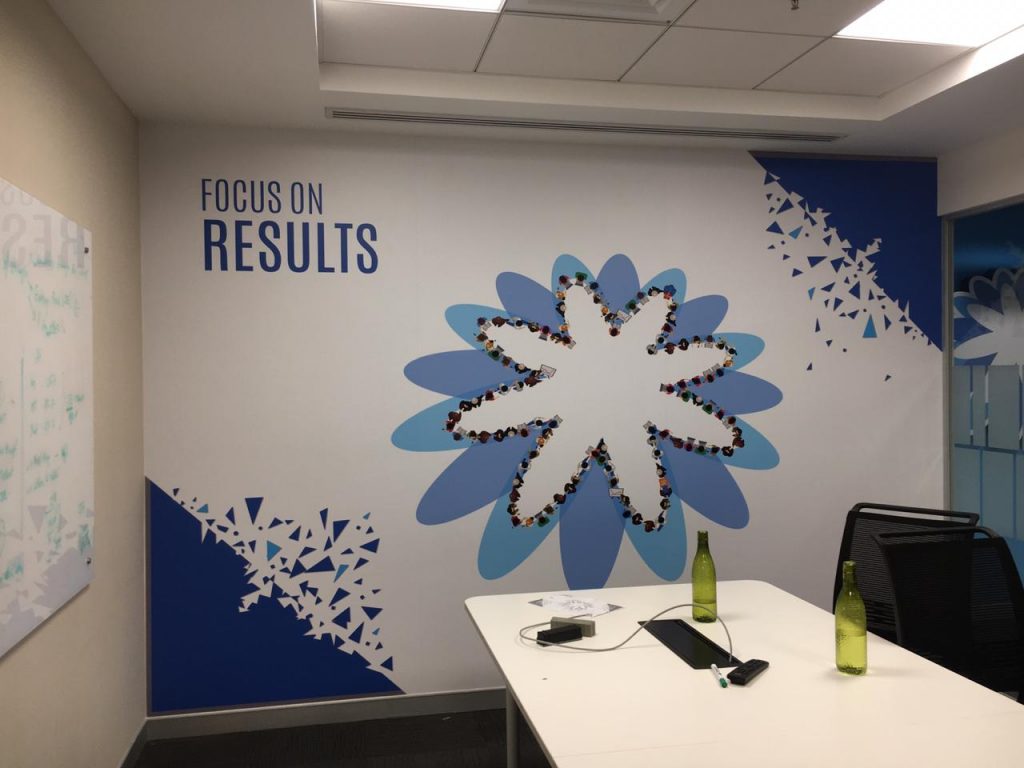 Internal Signage Project For Coupa Software Aaa Business Solutions 7595