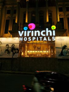 Virinchi Hospital LED Sign Boards Hyderabad